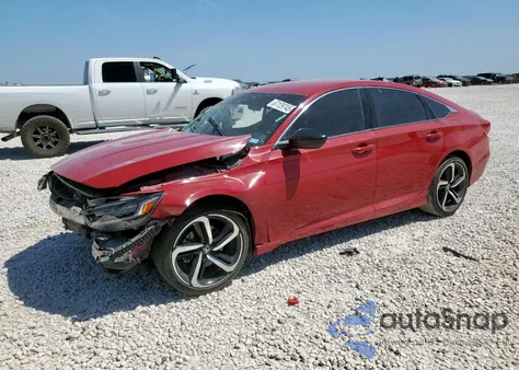 2021 Honda Accord Sport из США, поврежденный, VIN 1HGCV1F37MA081893